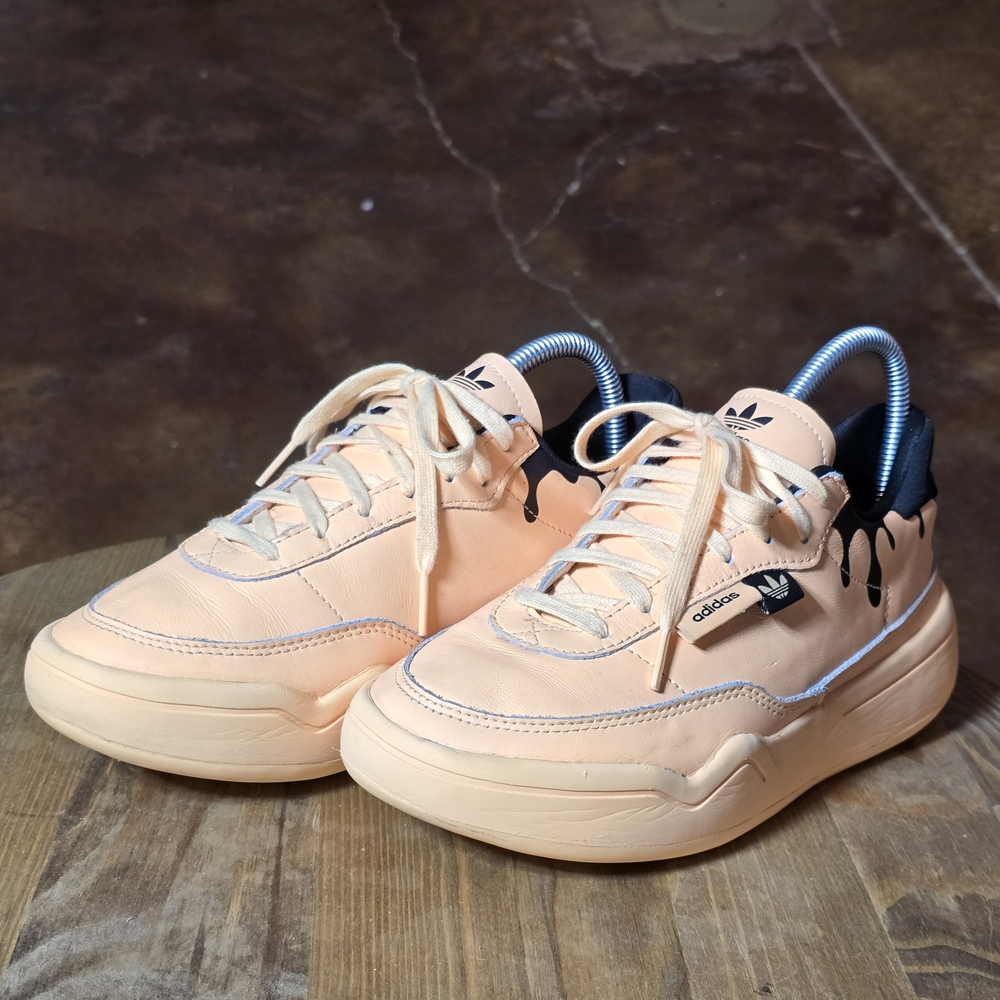 adidas Her Court Paint Drip Acid Orange Sneakers Women’s 7